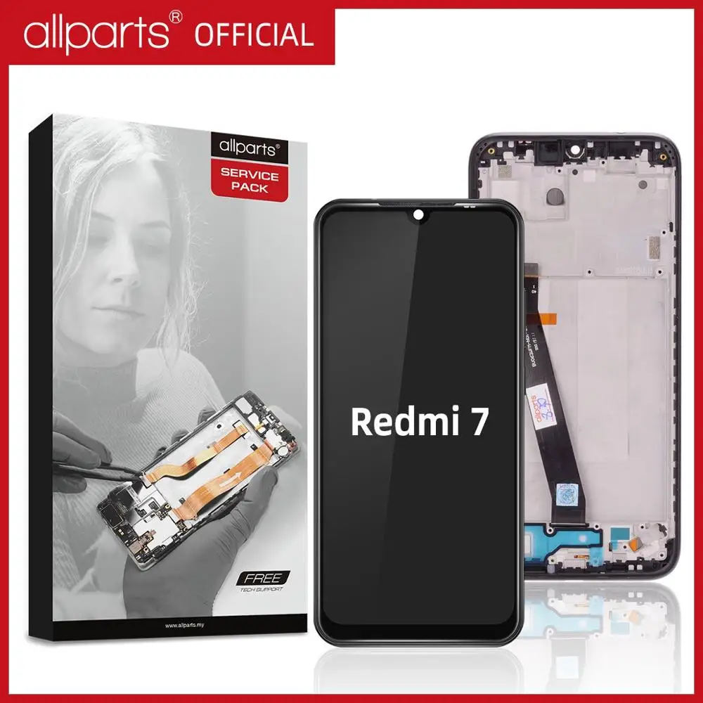 Ceny Snapdragon 632 oryginalny wyświetlacz dla Xiaomi Redmi 7 wyświetlacz LCD ekran dotykowy dla Redmi 7 wyświetlacz z ramą montaż Digitizer