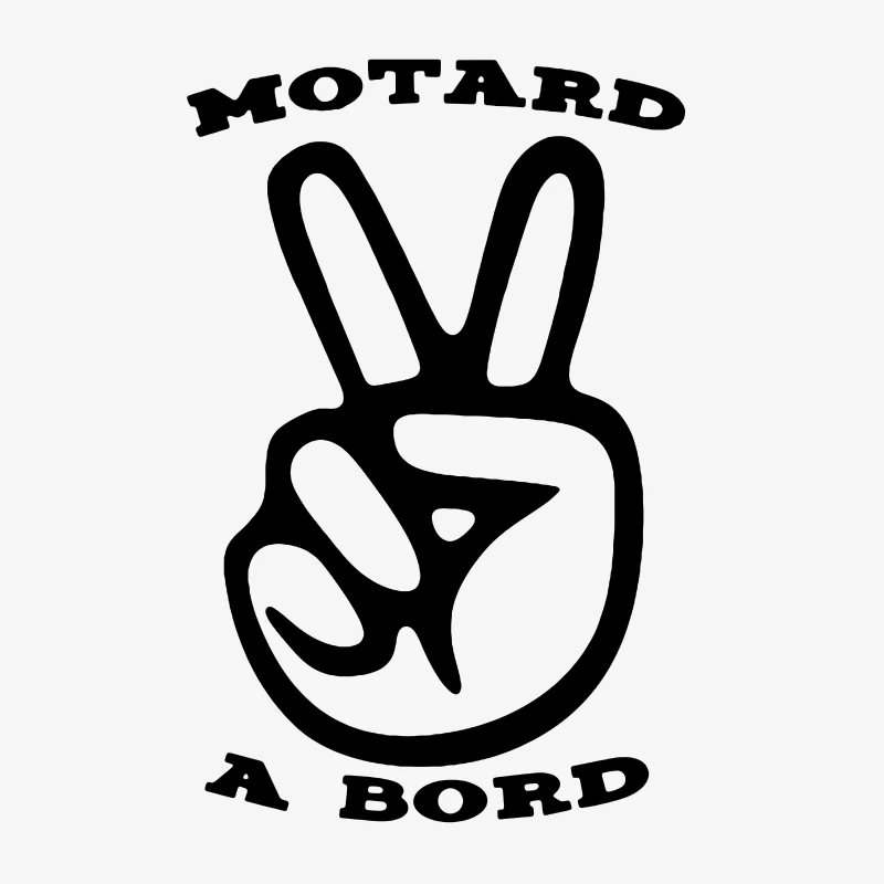 

CK21307# Various Sizes Die-cut Vinyl Decal Motard A Board Car Sticker Waterproof Auto Decors on Car Body Bumper Rear Window