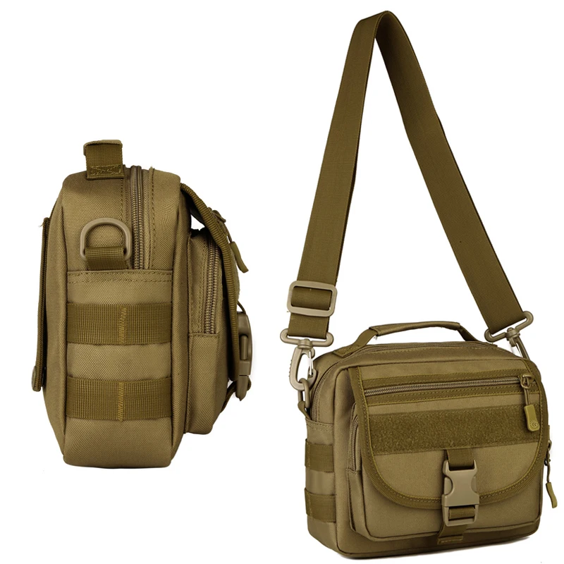 Защитная тактическая сумка через плечо военная модель Molle камуфляжная мужская