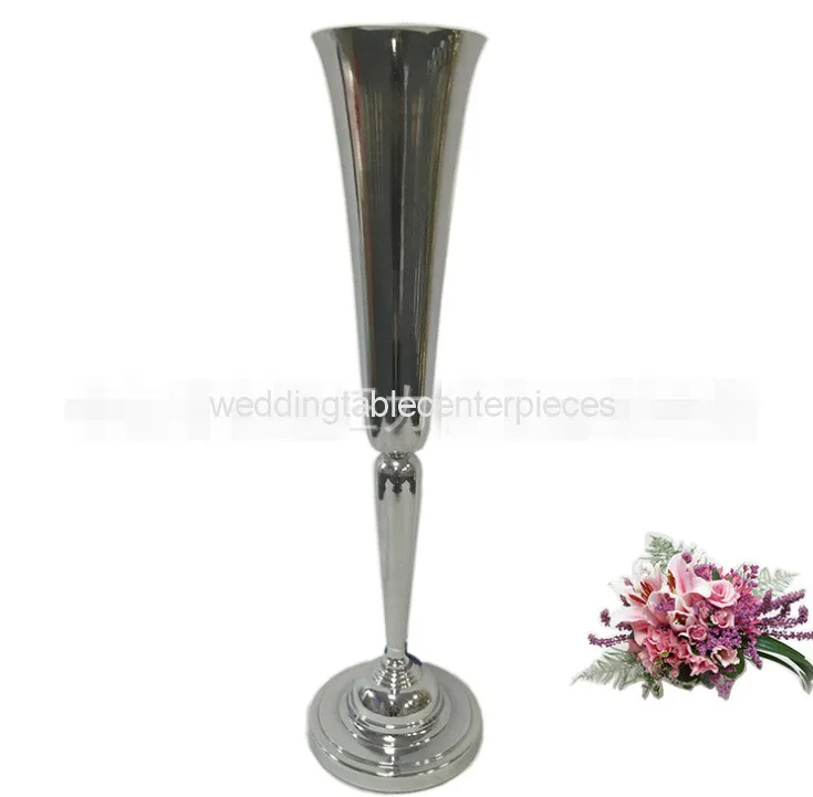 10 шт) Серебряная или позолоченная Цветочная подставка для вазы, стола, свадебного украшения для свадеб