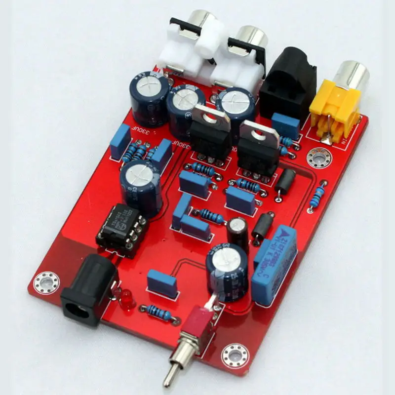 Hot 3C Hifi Tda1543 Cs8412 Dac Audio Decoder Board Op Amp Decoding Decode Circuit Module For Amplifier