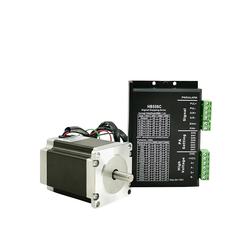 57 шаговый двигатель набор 57BYG250-56 80 100 112 мм Цифровой привод HB556C