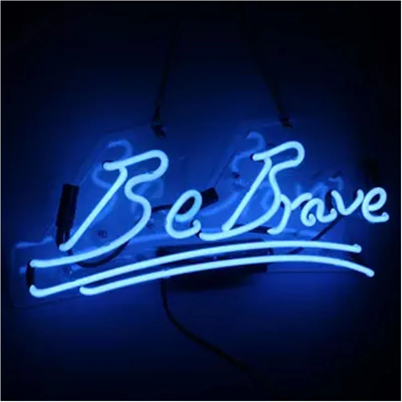 

Неоновые вывески для храбрости, Настоящая стеклянная пивная бара, солнце, неоновая вывеска, демонстрация магазина, бар, мужская пещера, домашний декор комнаты ручной работы, искусство знаков