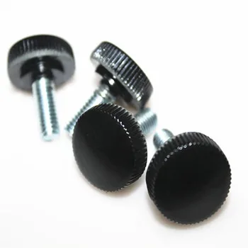 

5pcs M3 M4 circle shape bakelite hand screw big head plastic screws black