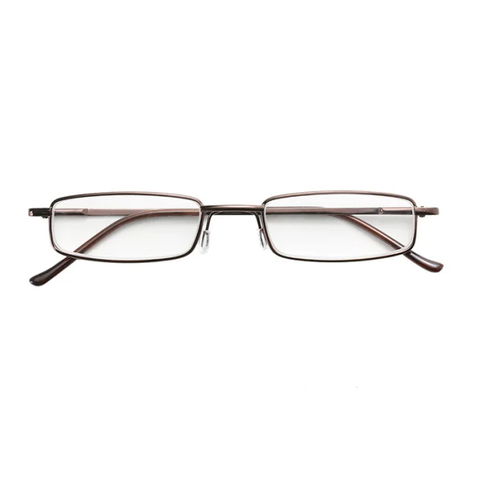 1 шт. очки для чтения в металлической оправе смолы с трубкой чехол мини портативный для женщин мужчин ретро деловые очки J9