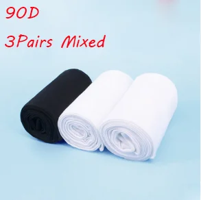 90D Girls Dance Ballet Tights Professional Ballet Stockings Woman Thicken White Dance Pantyhose Velvet Tights 2 White 1 Black