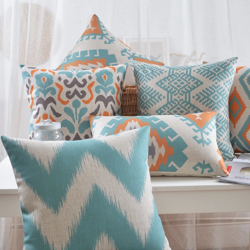 Nordic Style Decorative Pillows Cover Linen Cushion Home Decor Geometric Throw Case For Sofa | Дом и сад