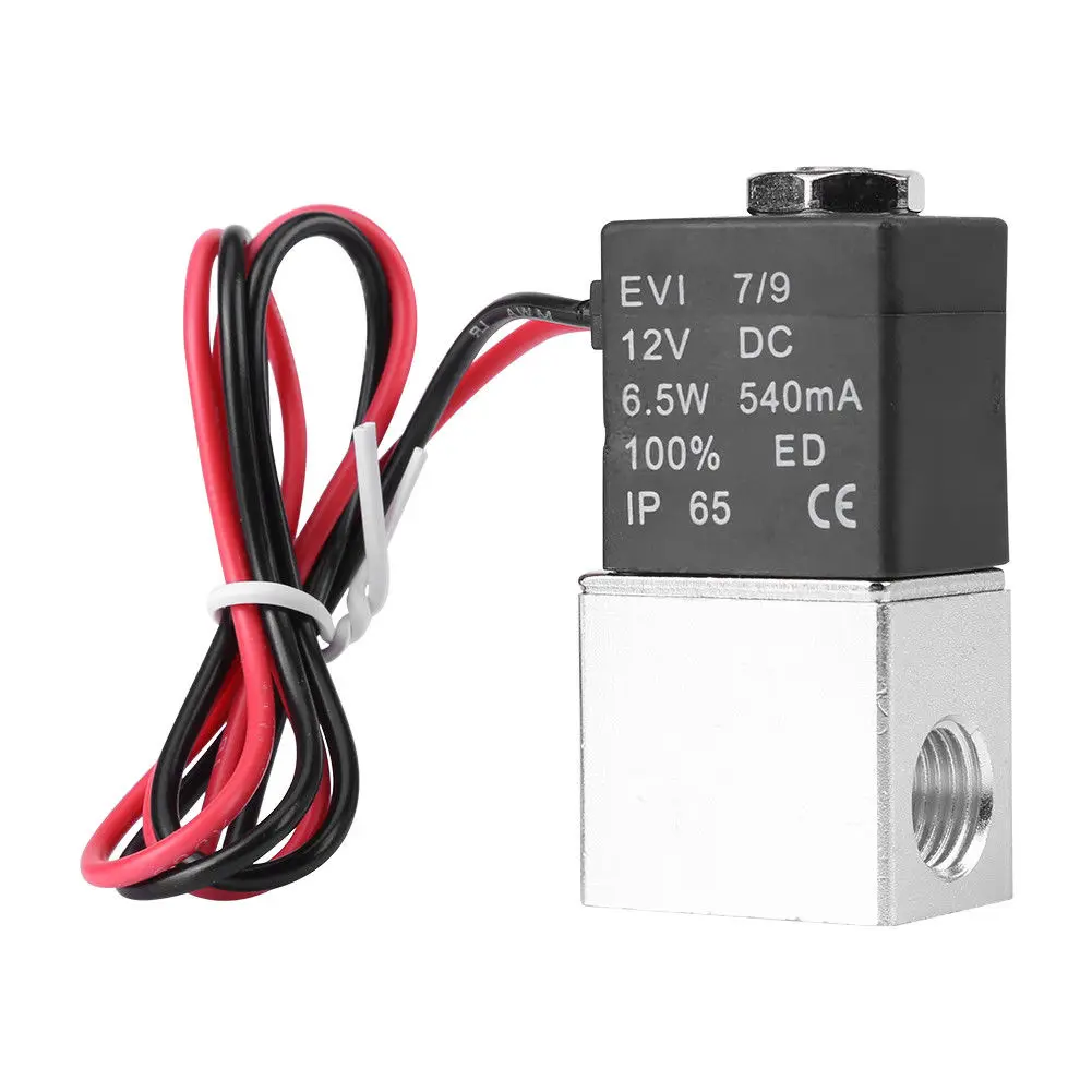 DC12V/DC24V 2 способ нормально закрытый электрический соленоидный воздушный клапан TUE88