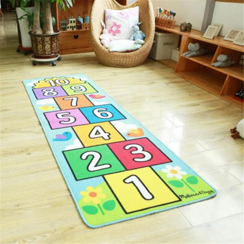 Number Jumping Baby Crawling Mat Blanket Infant Play Gym Game Pad Children's Carpet Kids Rug Soft Floor Carpet Room Decoration