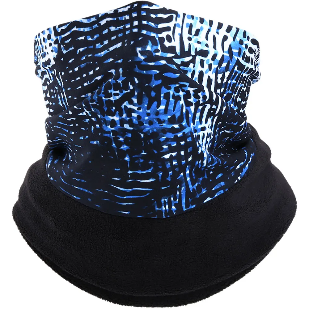 wool scarf mens Cold Winter Print Face Mask Cover Thermal Bandana Fleece Tube Scarf Bicycle Hiking Cycling Ski Red Neck Warmer Gaiter Women Men mens striped scarf Scarves