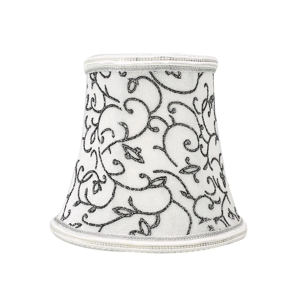 Lights Crystal Lampshade Cloth Chandelier Fashion European Candle Wall Lamp Vintage Bar Cafe Home Decor Shade Bulb Cover