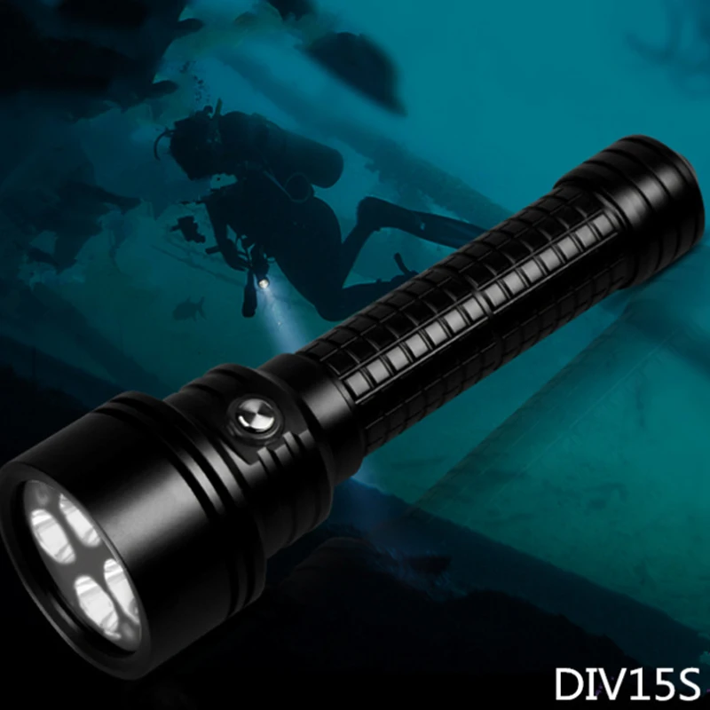 Brinyte DIV15S Dive Light CREE XPL-Hi V3 светодиодный 3800lm светодиодный технический электрический фонарик для дайвинга 200 М Подводная лампа+ ручка