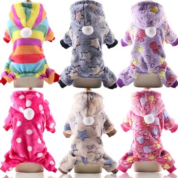 

Outfits Jumpsuit Dog Small Winter Soft Puppy Dog Clothes Fleece Pet Coat Hoodie
