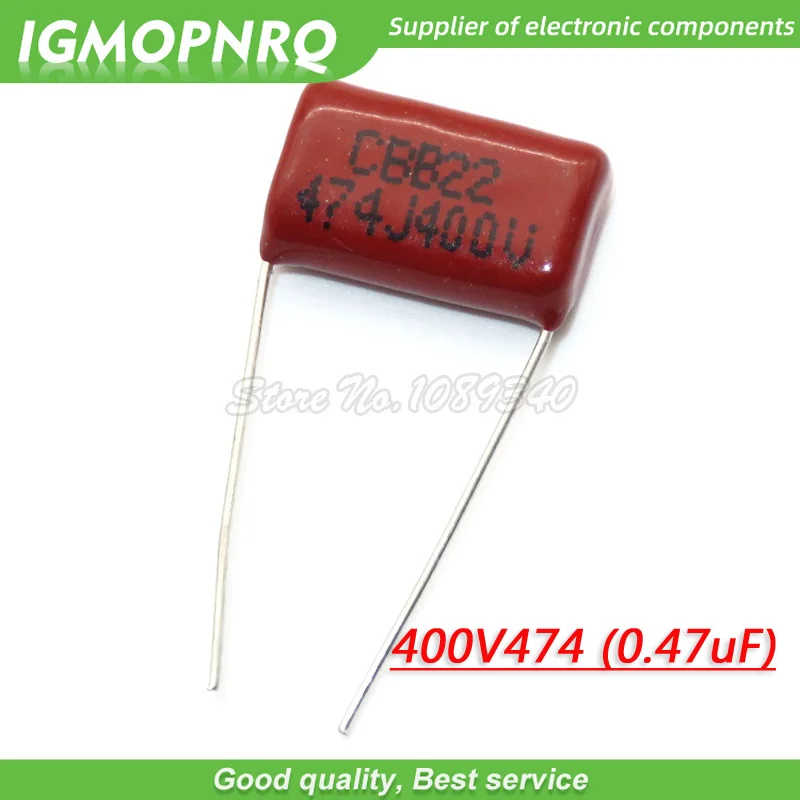 

10PCS 400V474J 0.47UF Pitch 15mm 470NF 400V 474 CBB 400V474J-P15 Polypropylene film capacitor