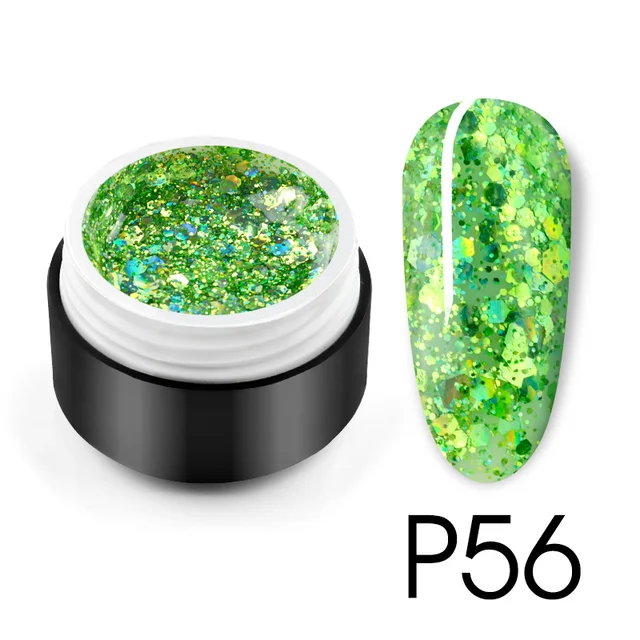 CANNI Shaped Sequin Series Nail Painting Color Gel - P56