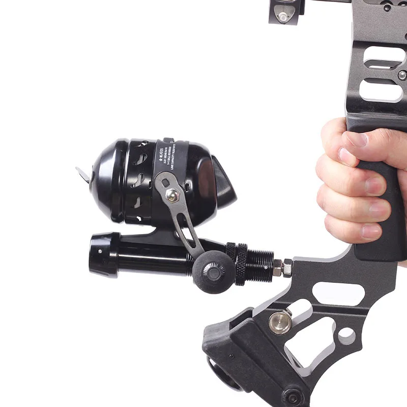 

Bow And Arrow Black Edition Jg25 Fishing Vessel Pisces Fortress Metal Shoot Fishing Reel with Line Archery Slingshot Right Hand
