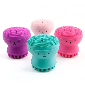 

Silicone Face Cleansing Brush Facial Cleanser Pore Cleaner Exfoliator Face Scrub Washing Brush Skin Care Octopus Shape