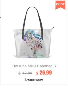 Hatsune Miku Сумочка Мику-гонщик сумки с верхней ручкой для подростков большая кожаная сумка-тоут женская сумка-шоппер тренд женские сумки высокого качества