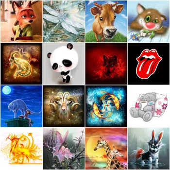 

Full rhinestone animal constellation 5D diamond DIY diamond painting square diamond kit, diamond embroidery, home decoration