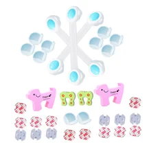 1 Набор 33/36/38 шт. Детские замки безопасности комплект замок шкафа защиты Мощность Заглушки для Гнездо безопасности защелки для ящиков костюм#10