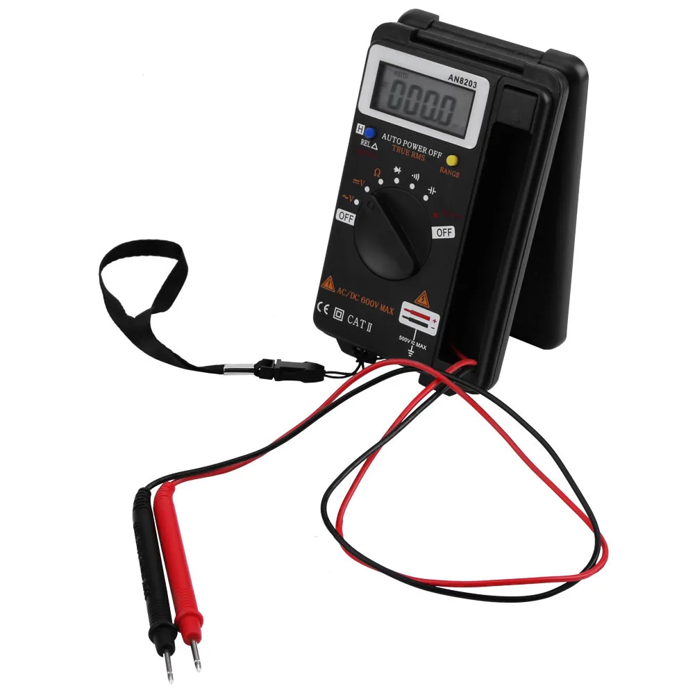 ANENG AN8203 True-RMS цифровой ЖК-мультиметр AC/DC Вольтметр Ом метр тестер 4000 отсчетов измерительные инструменты