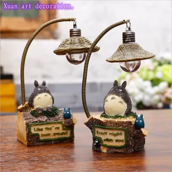

Studio Ghibli Spirited Away anime dragon cat small night lamp resin handicraft ornament dragon cat hand made birthday gift