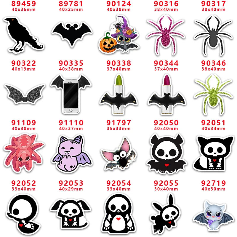 

Принадлежности для рукоделия «сделай сам», Швейные аксессуары, мультяшная летучая мышь и паук, печатная плоская смола, форма, 10 шт. PR-89459