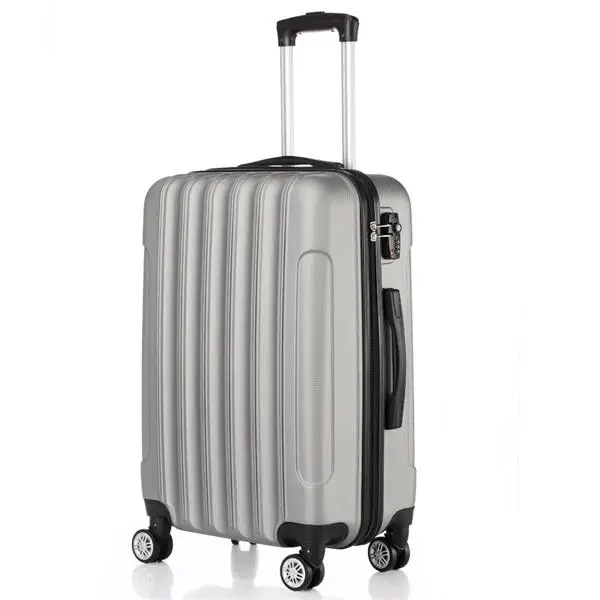 US $111.75 3In1 Multifunctional Large Capacity Traveling Storage Suitcase Silver Gray Students Luggage Box Business Suitcase