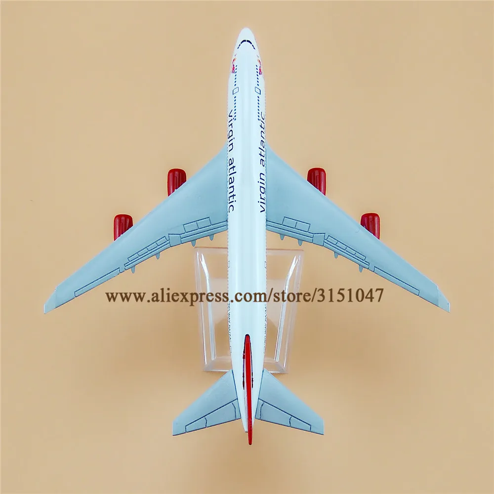 16 см Air Британский девственный Атлантический Боинг 747 _ авиационная модель