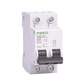 

2P DC 550V Circuit breaker MCB C curve direct-current for PV CE Certificate