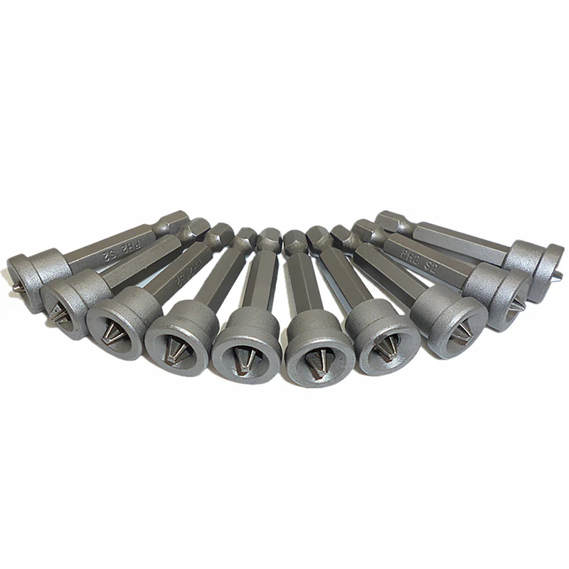 

10PCS Drywall Screwdriver Bit 50mm Magnetic Hex Shank Woodworking Plaster