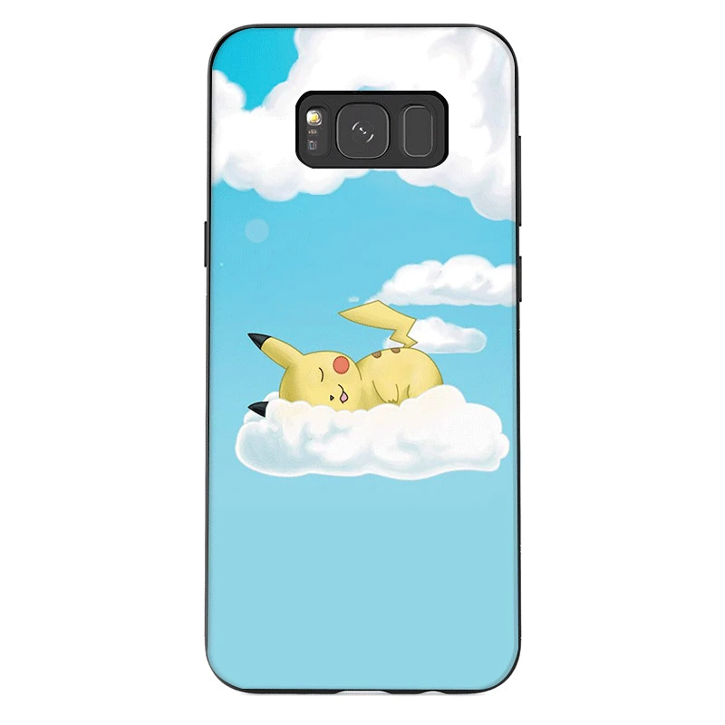 Чехол для телефона samsung J6 A70 A60 A50 A40 A20 A30 A10 A7 A6 A5 A3 A8 A9 крышка Пикачу