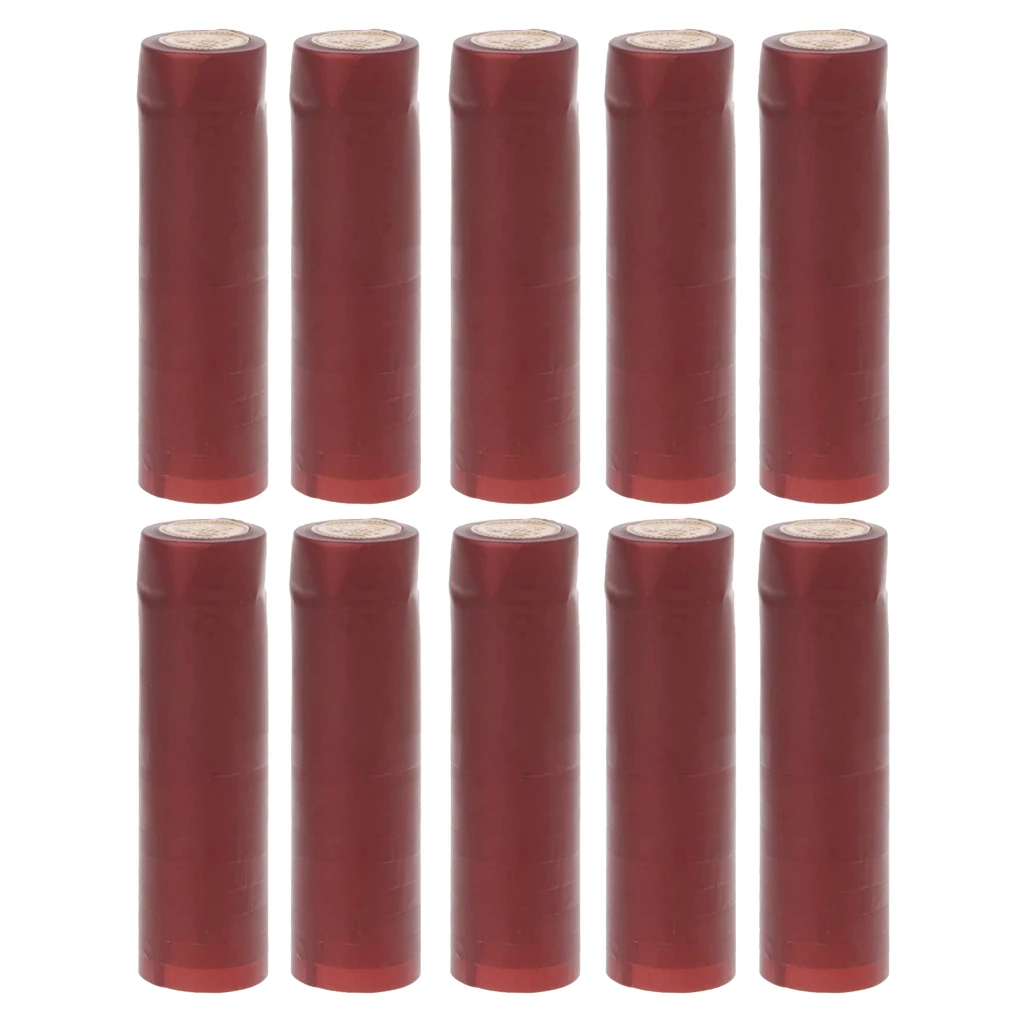 60mm High Wine Bottle Heat Shrink PVC Capsules for Wine Cellar or , 100pcs Pack, 3 Colors Available