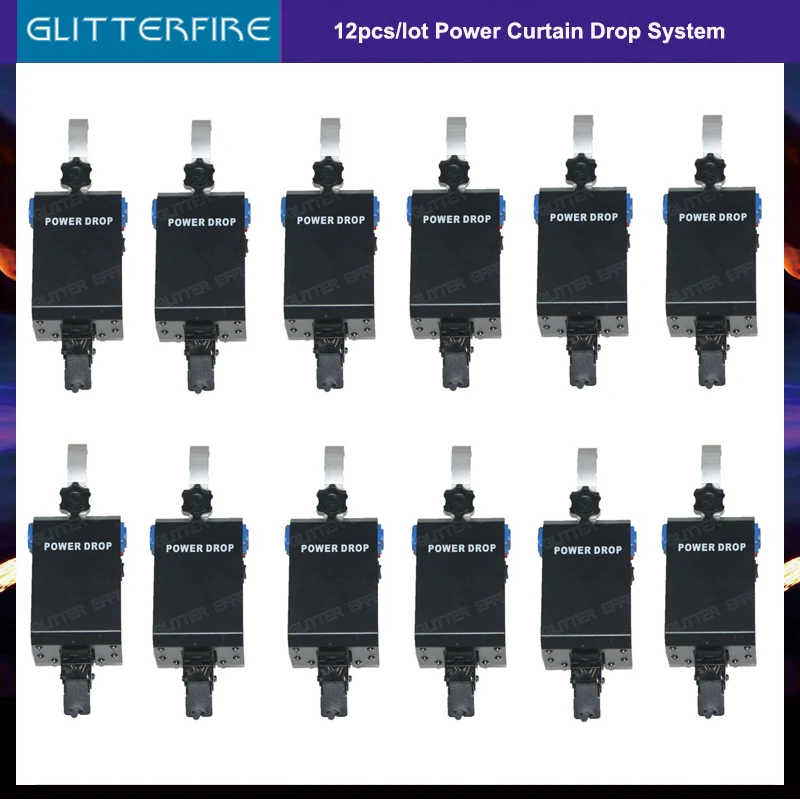 12pcs/lot Kabuki dmx512 control Stage curtain screen Power Drop System for professional stage | Лампы и освещение