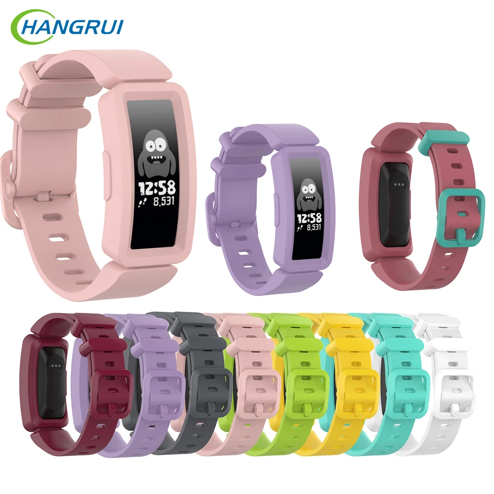 Ремешок силиконовый для часов Fitbit inspire HR яркий цвет подходит смарт браслета Fit bit