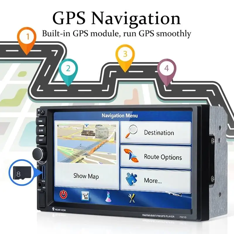 AUDEW " 2 Din сенсорный экран автомобильный Радио Android gps навигация Мультимедиа MP5 плеер Wifi bluetooth FM аудио стерео видео карта