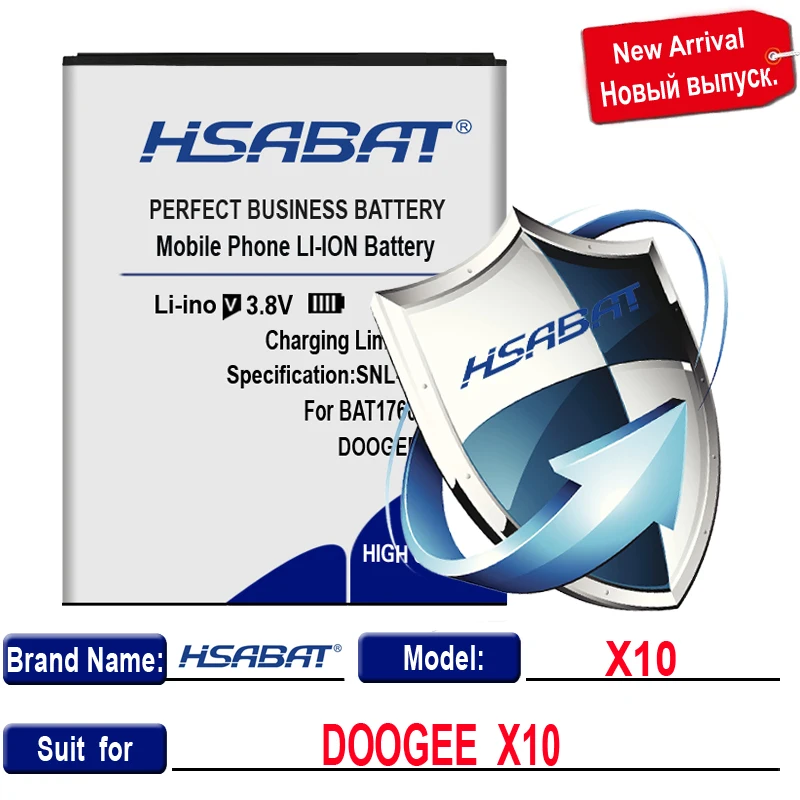 Аккумулятор HSABAT 4550mAh BAT17603360 для аккумуляторов Doogee X10