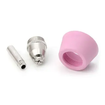 

18Pcs Plasma Nozzle Metalworking Cutter Electrode Torch Ceramic+Metal Set