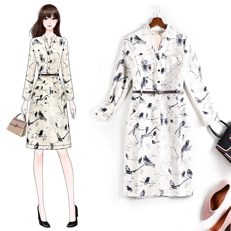 Beverlly Autumn 2020 new large size women's clothing fat mid-length women party dress fat fashionable 10873 vestidos clothes