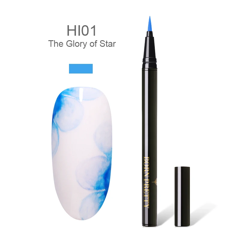 BP-HI01 BORN PRETTY лак для ногтей с цветущими цветами, 12 цветов, лак-ручка для рисования ногтей, 1 мл, для самостоятельного цветущего маникюра - Цвет: BP-HI01