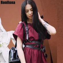 Ronllona, кожаный ремень, подвязки, сексуальный, для тела, бондаж, сексуальный, для женщин, жгут, Готическая подвязка, пояс, женское белье, подтяжки, женский пояс