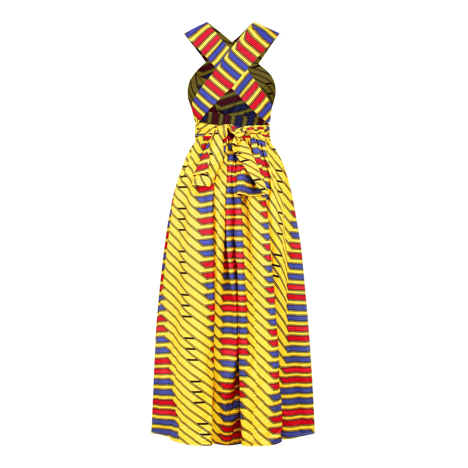 Robe longue élégante imprimé Dashiki et Ankara 161