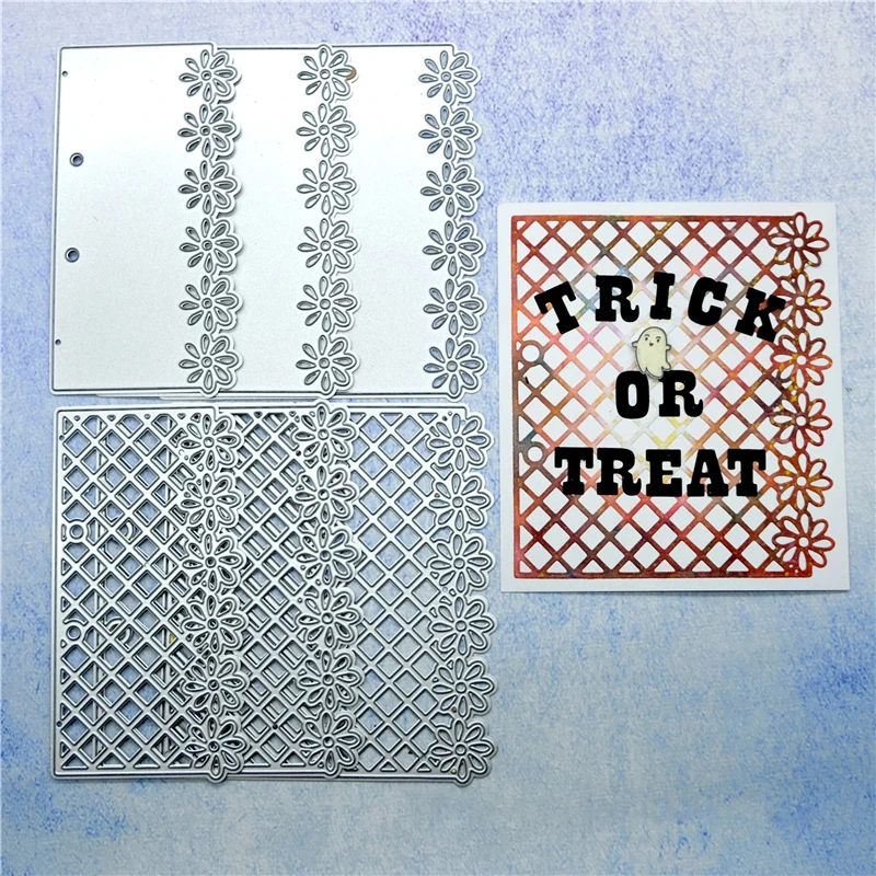

DiyArts Crafts Metal Steel Cutting Dies 6PCS Flower Note Border Stencil for DIY Scrapbooking Paper/photo Cards Embossing Dies