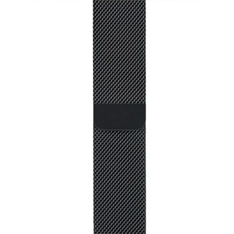 Миланская Петля Браслет ремешок 44 40 42 38 мм для Apple Watch группа 4 ремень из нержавеющей стали для iwatch серии 3 2 1 умные аксессуары - Цвет ремешка: Black