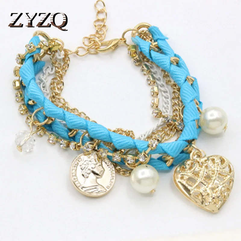 

ZYZQ New Arrival Ehthic Stylish Women Accessories Bracelets Punk Gothic Personality Girl Wholesale Lots&Bulk Bracelets Trendy