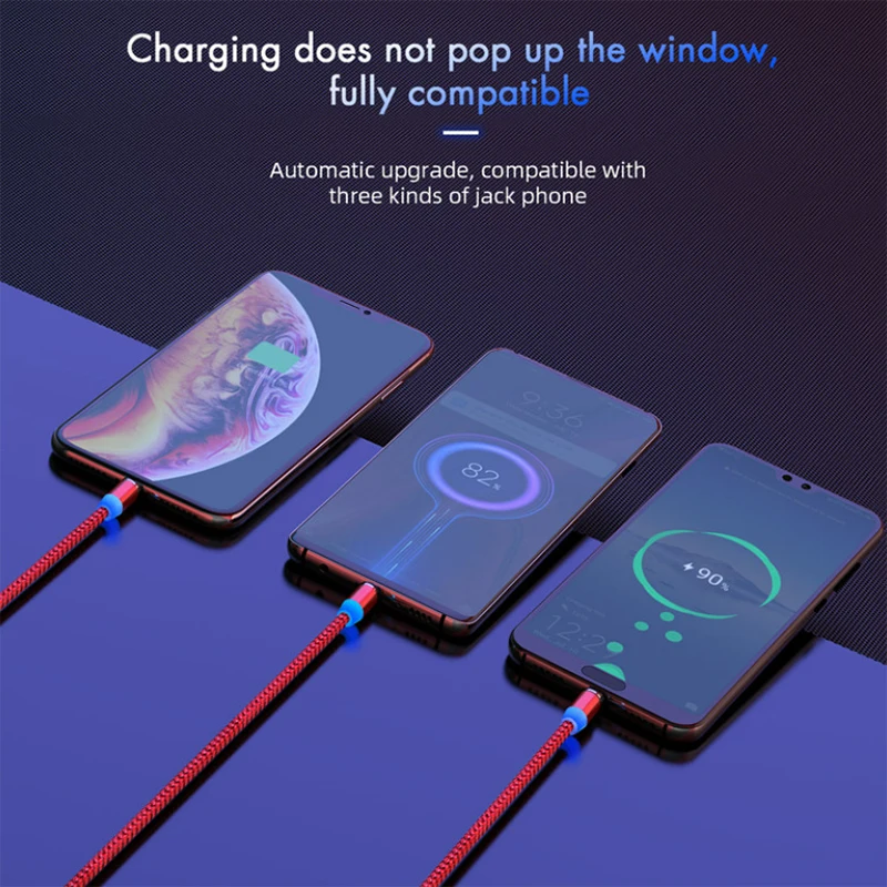 รูปสินค้า สายชาร์จ USB Type-C พร้อม Fast Charging และแม่เหล็ก