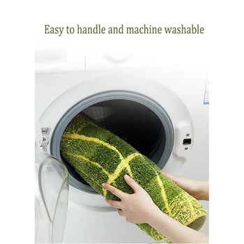 

Creative Leaves Shape Bathroom carpet Floor Mat Bath Rug Kitchen Rug Door Feet Mat Non-slip Doormat household Floor Rug