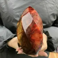 80-550g Natural Carnelian Jasper Flame Quartz Crystal Wand Specimen Point 2