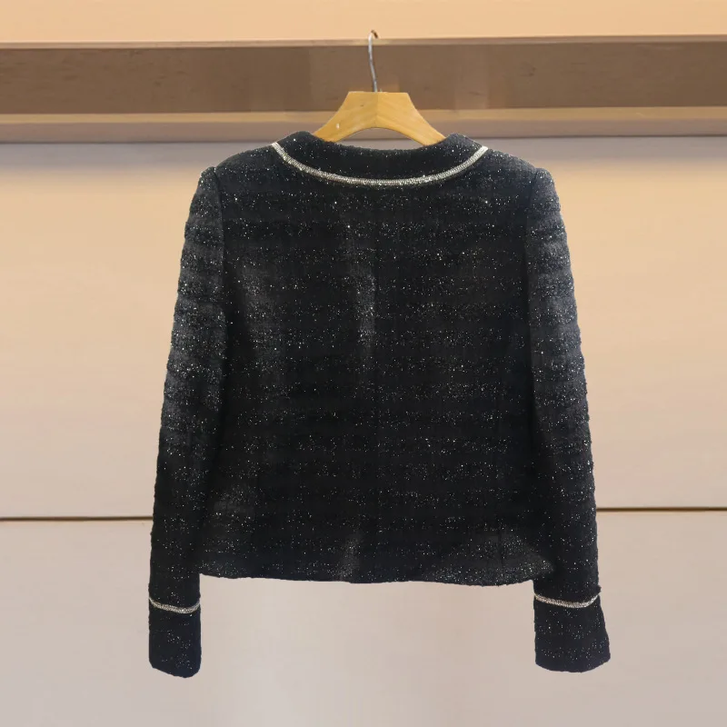 

2019 Autumn & Winter New Style WOMEN'S Dress Graceful Versatile Slim Fit Elegant Woolen Jacket Tops L1601001