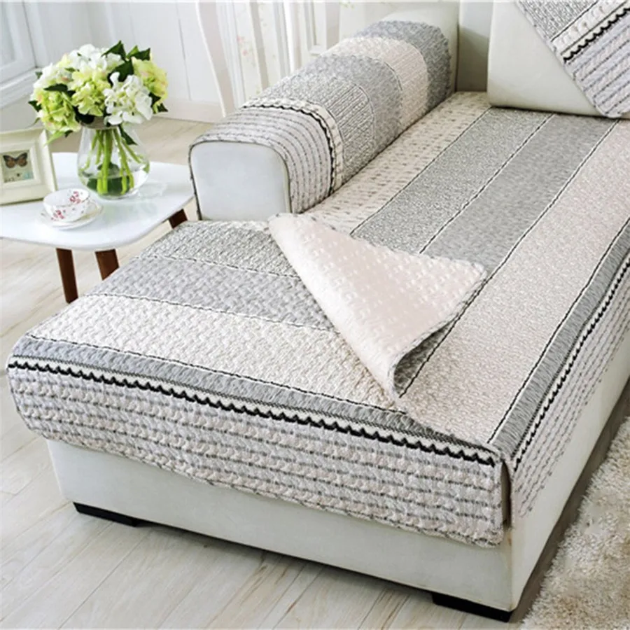 Modern Sofa Furniture Couch Seats Mat Cotton Non Slip Cover Protective